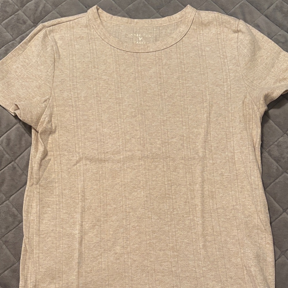 American eagle baby T-shirt Beige Patterned T-Shirt. Large